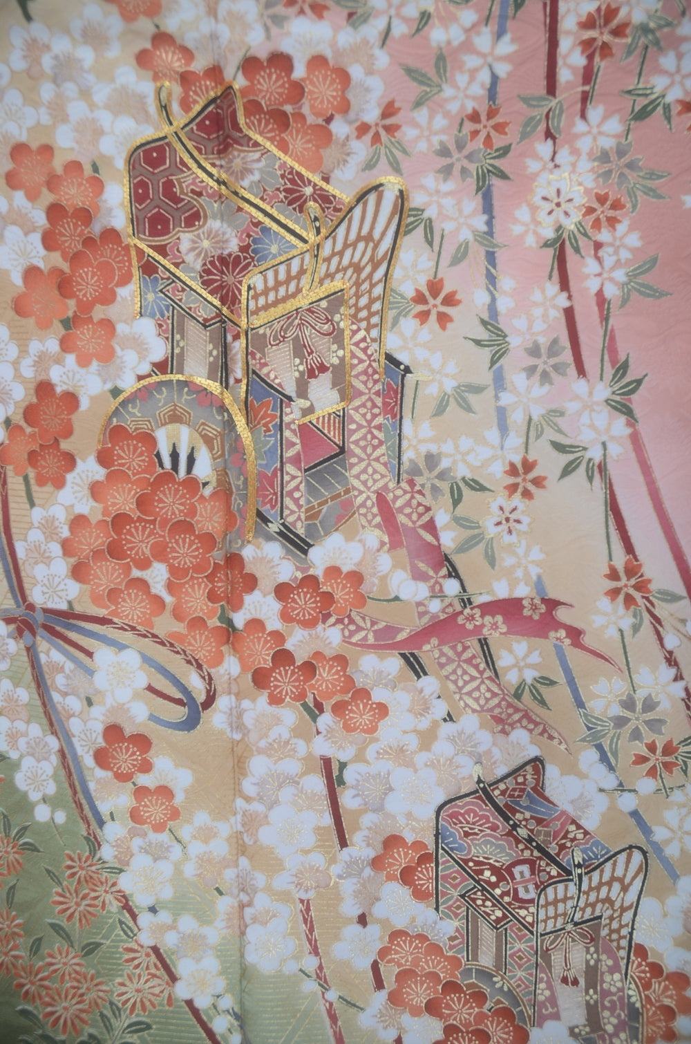Long-sleeved kimono 6 items set / Furisode / FK#2-353