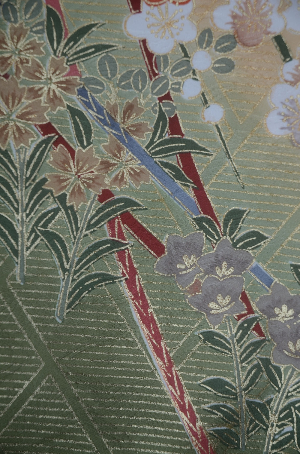 Long-sleeved kimono 6 items set / Furisode / FK#2-353