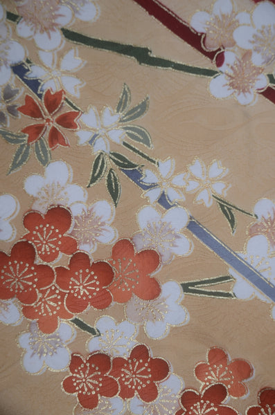 Long-sleeved kimono 6 items set / Furisode / FK#2-353