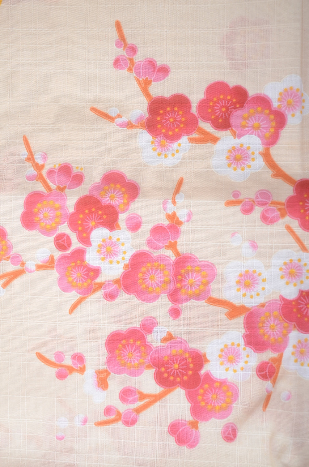 Yukata for indoor use / Gold fish :EM008-Ivory