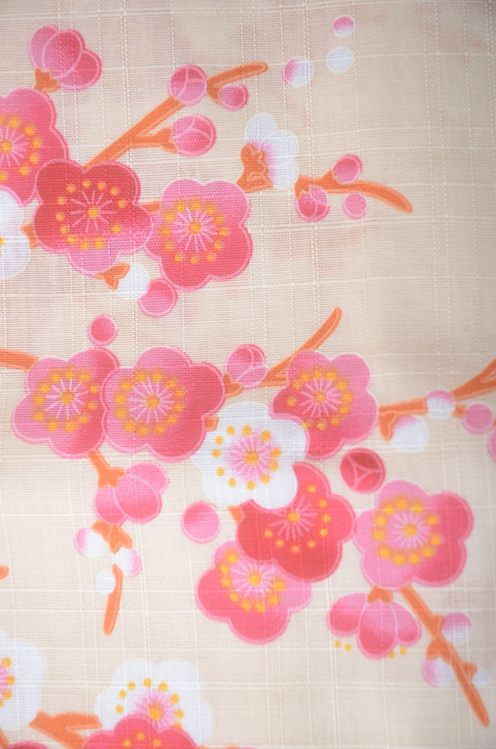 Yukata for indoor use / Gold fish :EM008-Ivory