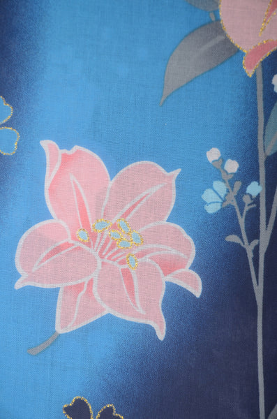 Japanese yukata kimono / H #534