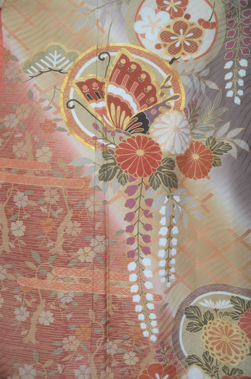 Long-sleeved kimono 6 items set / Furisode / FK#2-203