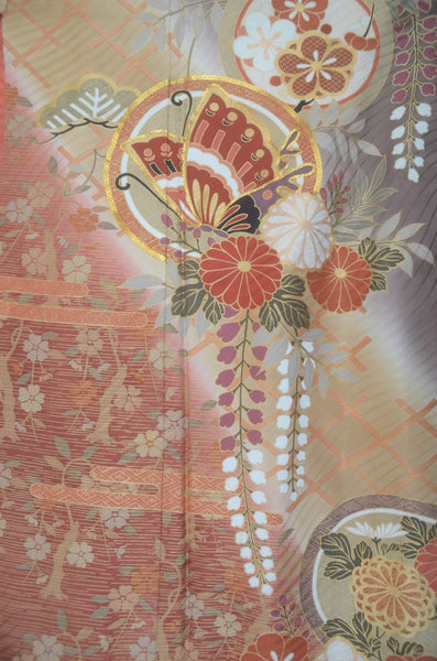 Long-sleeved kimono 6 items set / Furisode / FK#2-203