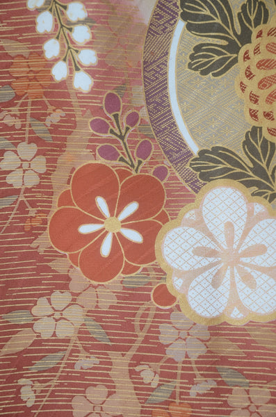 Long-sleeved kimono 6 items set / Furisode / FK#2-203