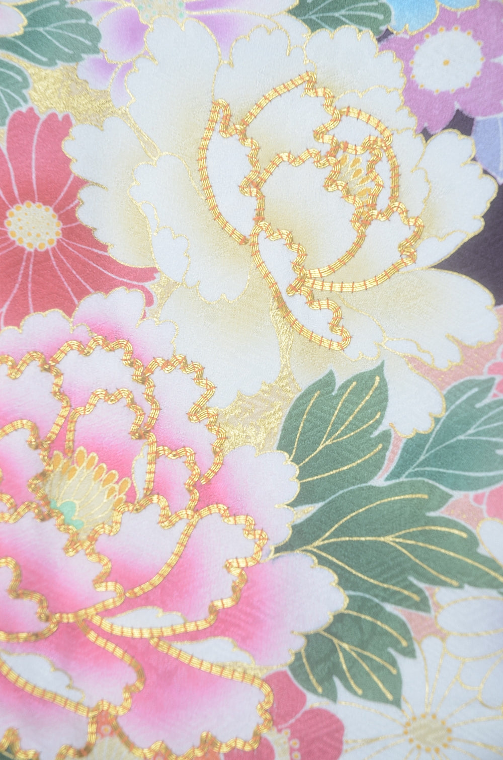 Long-sleeved kimono 6 items set / Furisode / FK#2-206