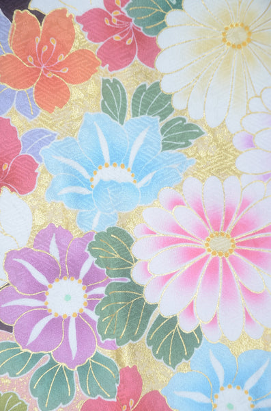 Long-sleeved kimono 6 items set / Furisode / FK#2-206