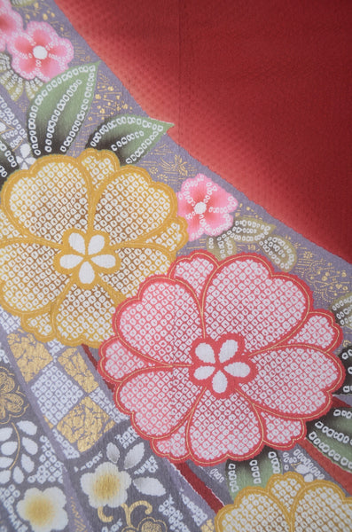 Long-sleeved kimono 6 items set / Furisode / FK#2-210