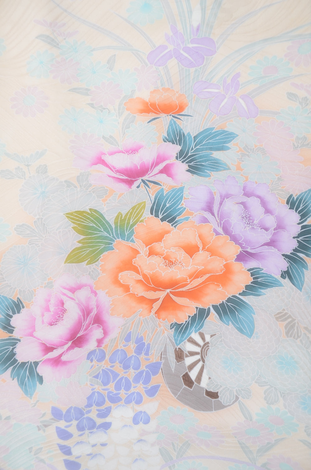 Long-sleeved kimono 6 items set / Furisode / FK#2-211