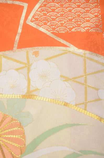 Long-sleeved kimono 6 items set / Furisode / FK#2-213