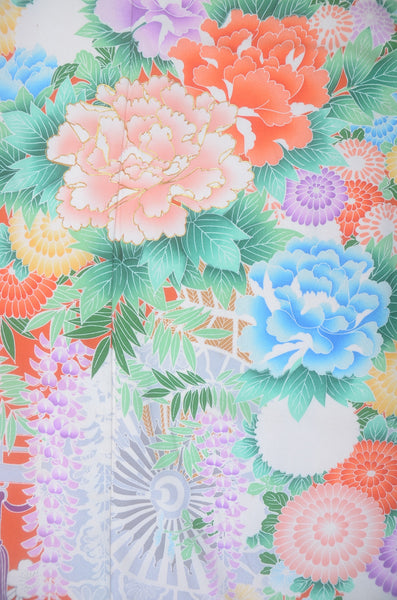 Long-sleeved kimono 6 items set / Furisode / FK#2-214