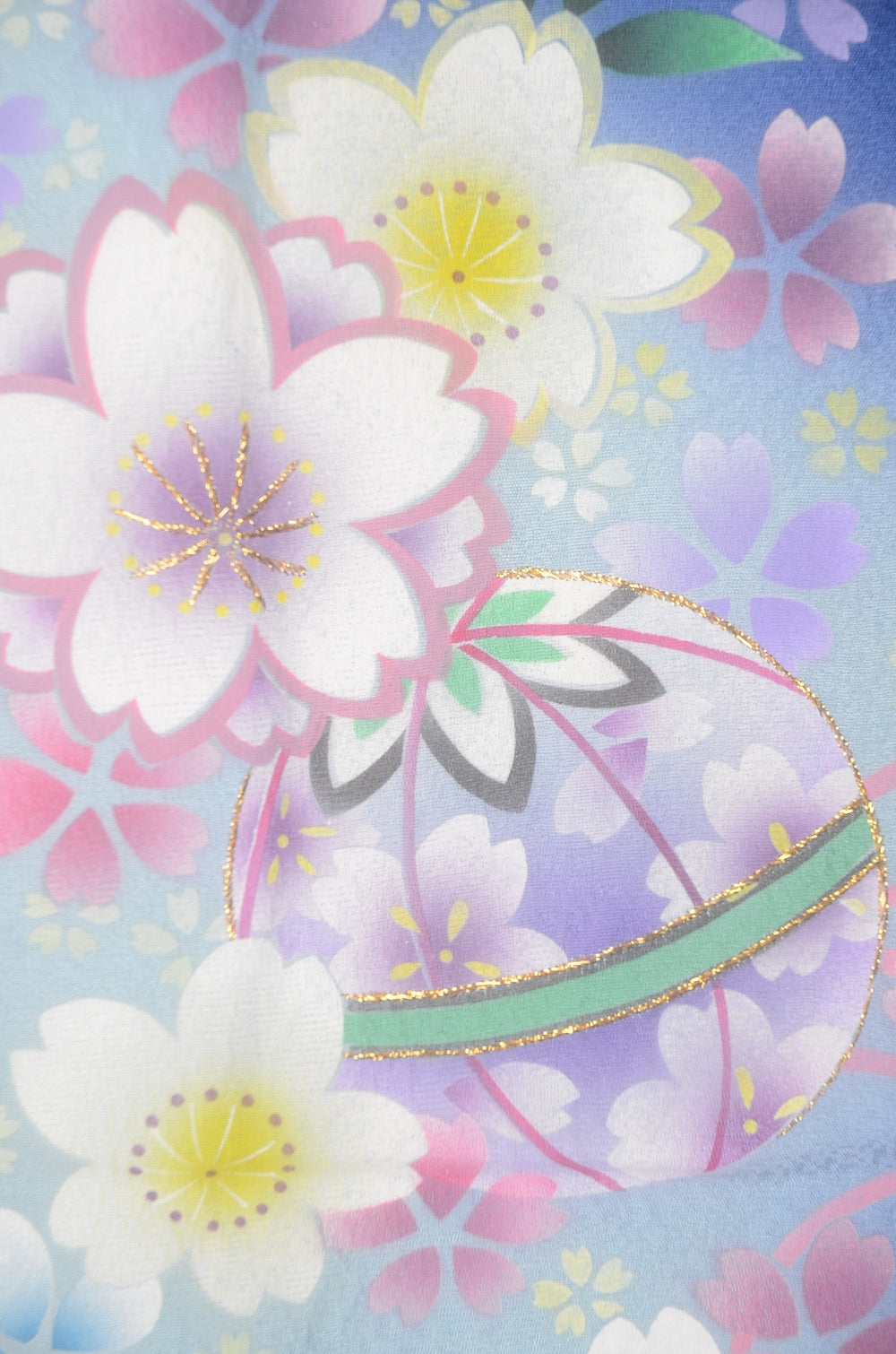 Long-sleeved kimono 6 items set / Furisode / FK#2-216