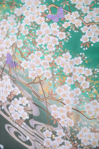 Long-sleeved kimono 6 items set / Furisode / FK#2-225