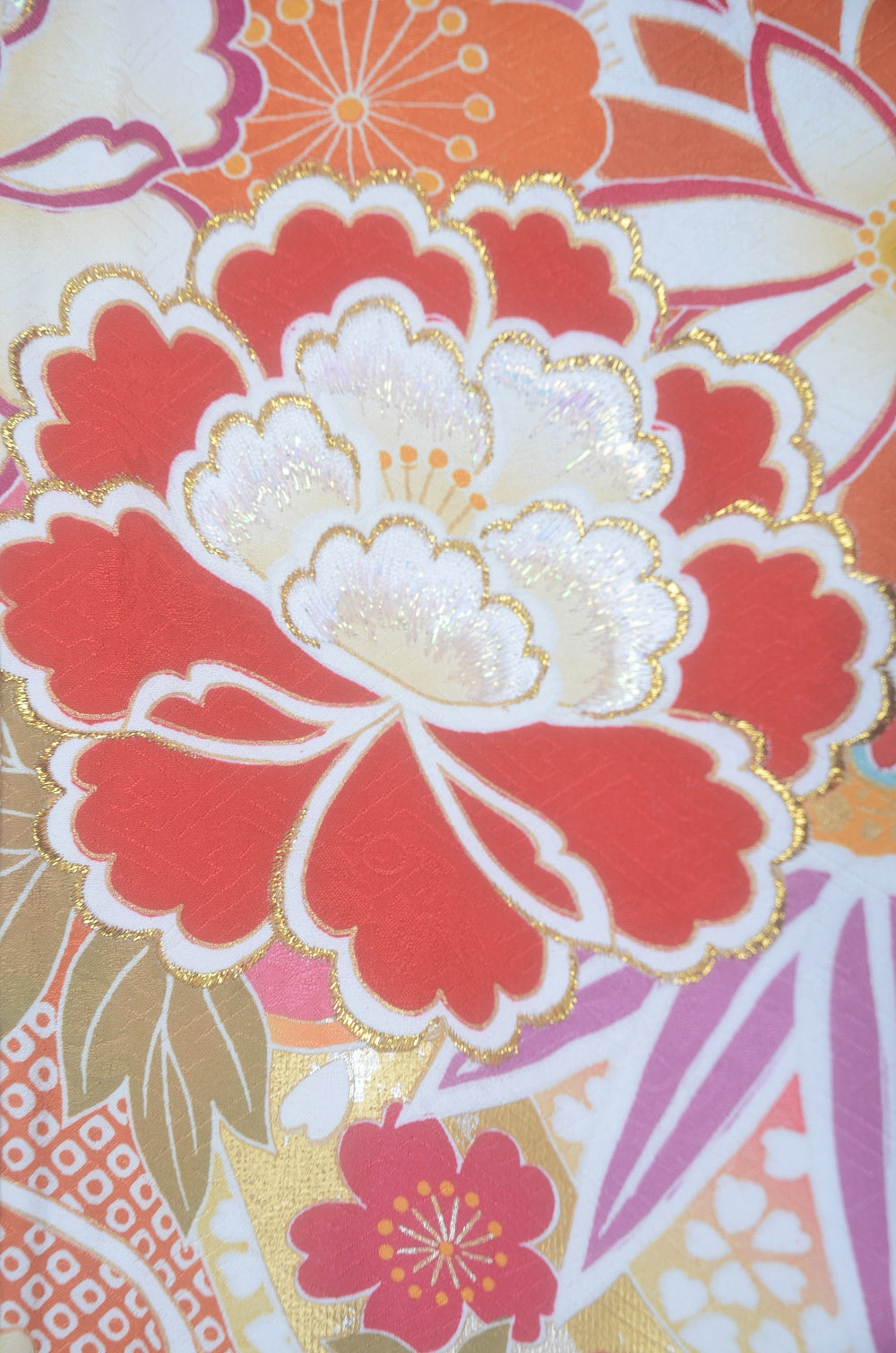 Long-sleeved kimono 6 items set / Furisode / FK#2-226