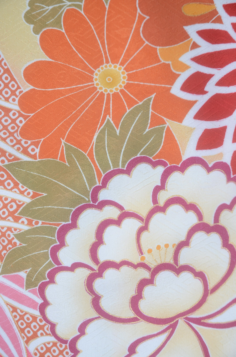 Long-sleeved kimono 6 items set / Furisode / FK#2-226