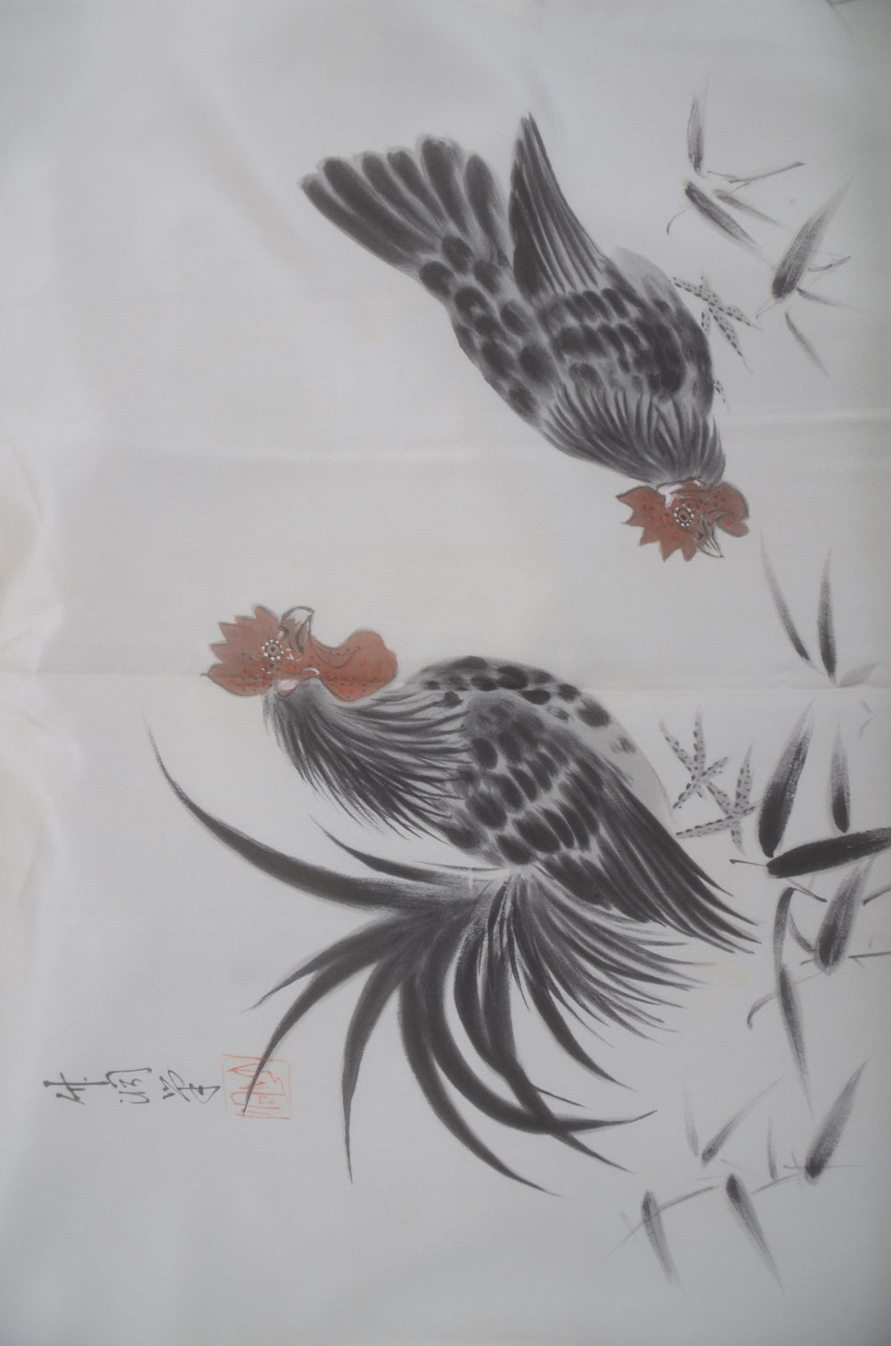 Men Jacket / M-Ha #1-696(A truly rare haori featuring a rooster motif)