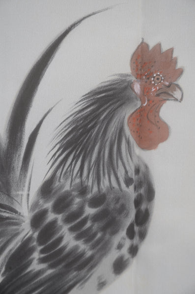 Men Jacket / M-Ha #1-696(A truly rare haori featuring a rooster motif)