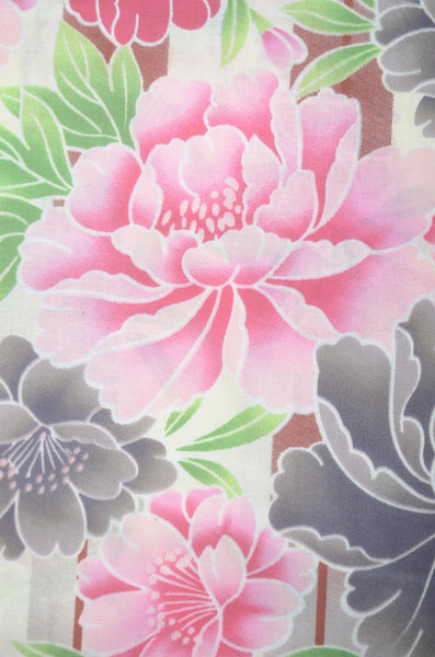 Japanese yukata kimono/ Plus size / P #348