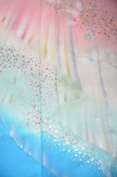 Long-sleeved kimono 6 items set / Furisode / FK#1-952