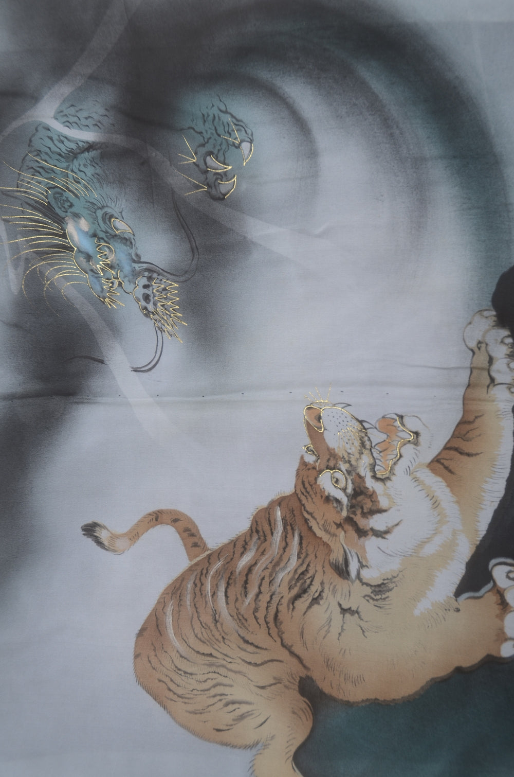 Jacket, kimono, hakama set / JKH #1-489 With Tiger & Dragon Haori