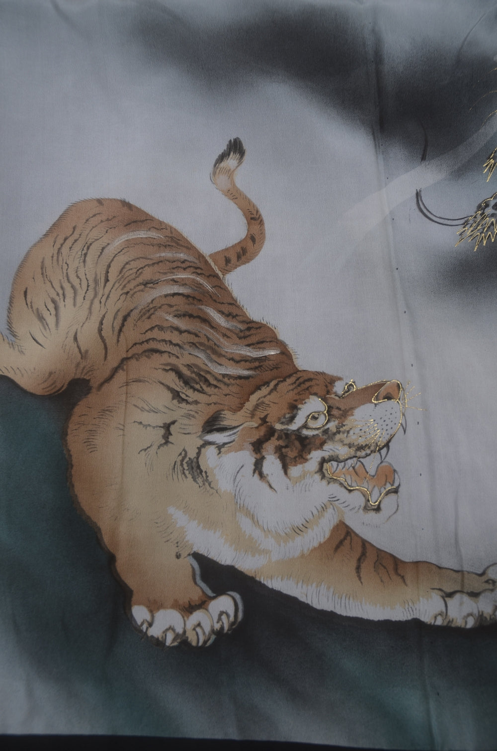 Jacket, kimono, hakama set / JKH #1-489 With Tiger & Dragon Haori