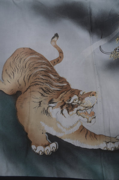 Jacket, kimono, hakama set / JKH #1-489 With Tiger & Dragon Haori