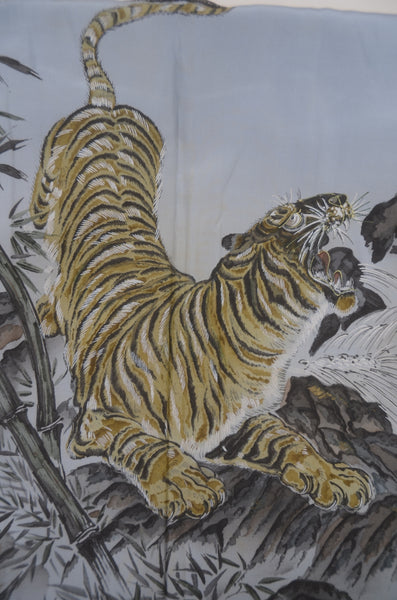 Jacket, kimono, hakama set / JKH #1-505 Powerful tiger depicted