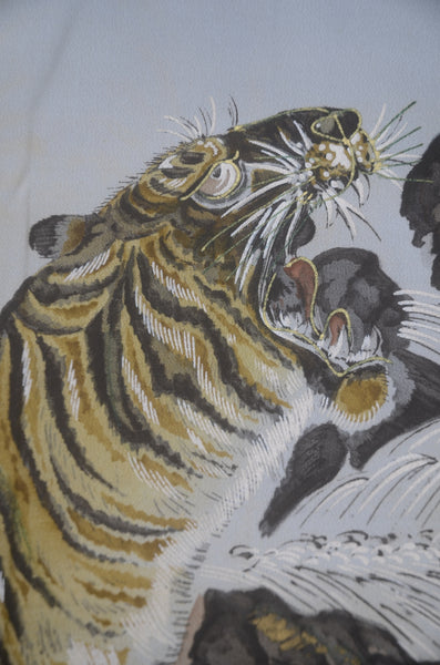 Jacket, kimono, hakama set / JKH #1-505 Powerful tiger depicted