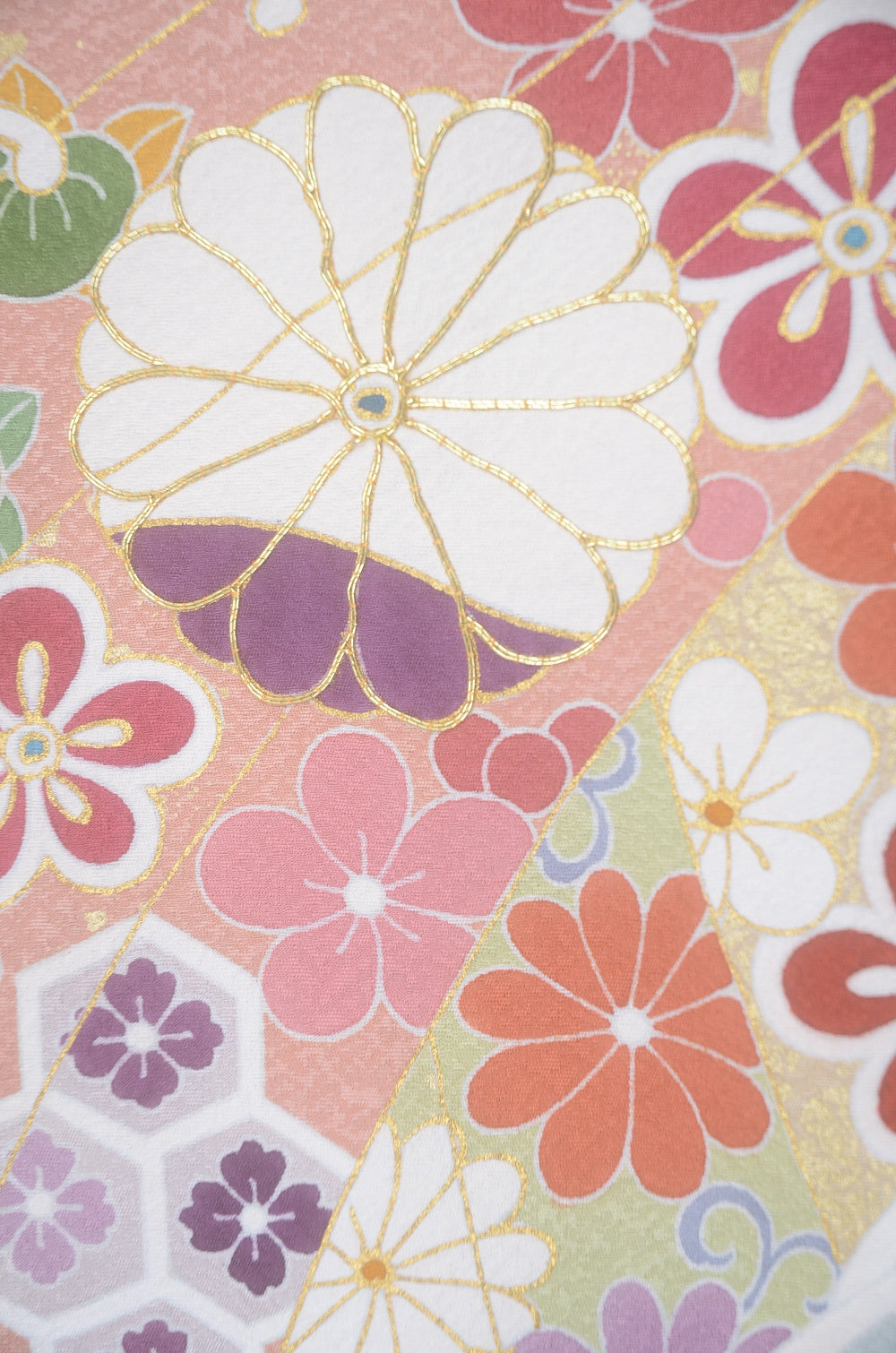 Long-sleeved kimono 6 items set / Furisode / FK#2-292