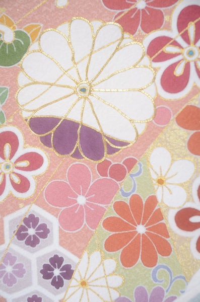 Long-sleeved kimono 6 items set / Furisode / FK#2-292