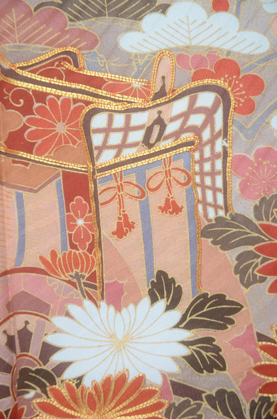 Long-sleeved kimono 6 items set / Furisode / FK#2-294