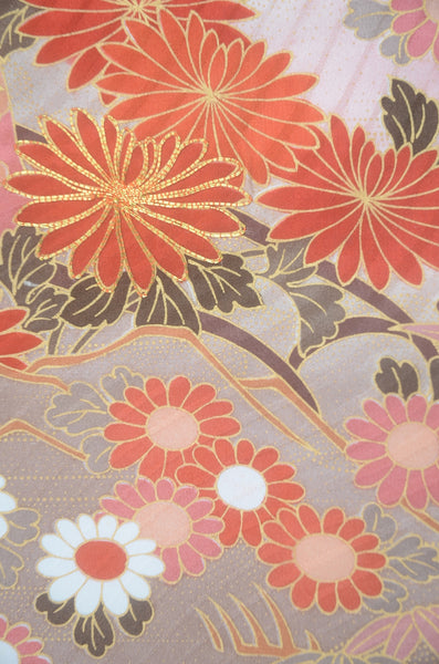 Long-sleeved kimono 6 items set / Furisode / FK#2-294