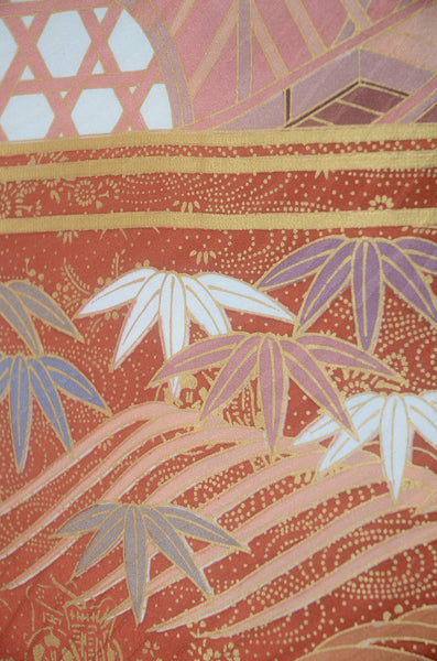 Long-sleeved kimono 6 items set / Furisode / FK#2-294