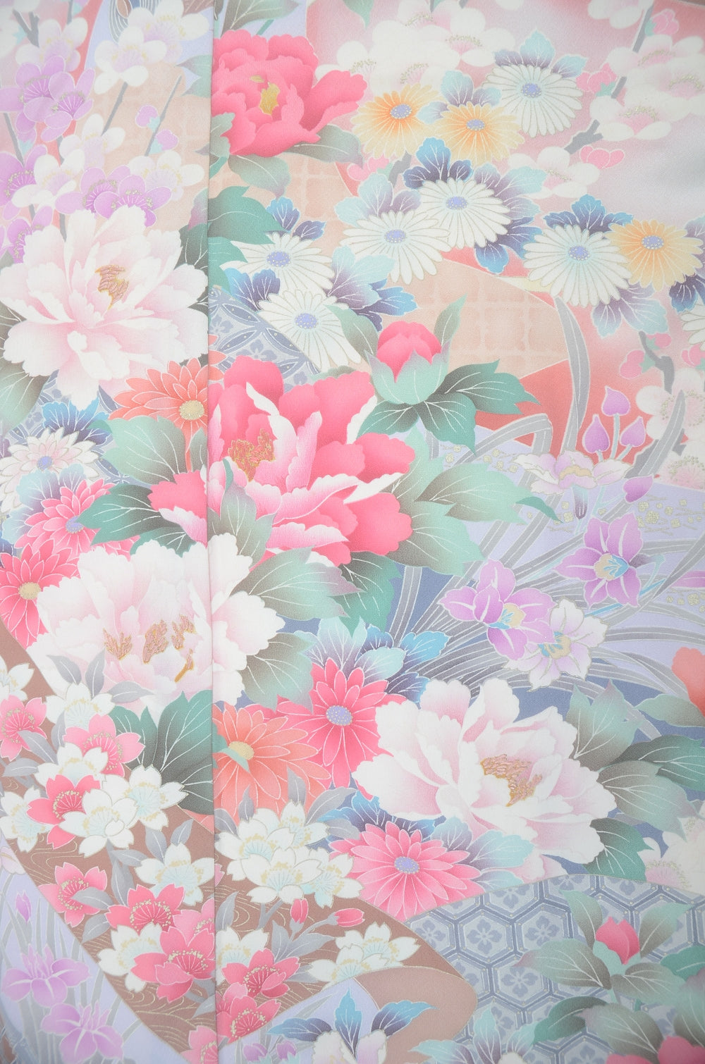 Long-sleeved kimono 6 items set / Furisode / FK#2-297