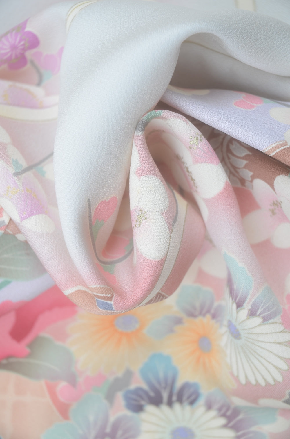 Long-sleeved kimono 6 items set / Furisode / FK#2-297