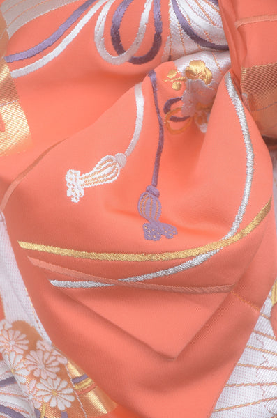 Long-sleeved kimono 6 items set / Furisode / FK#2-300