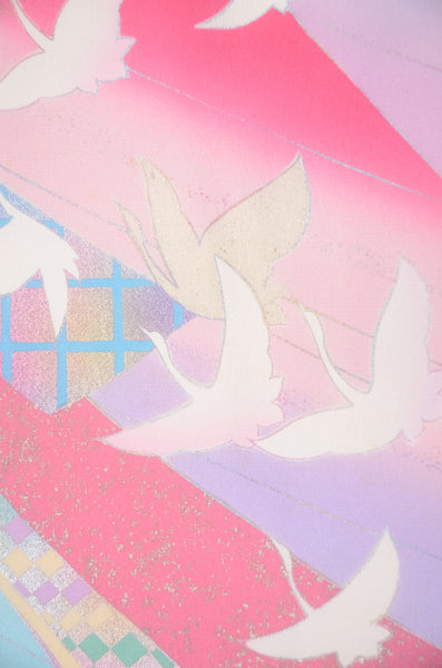 Long-sleeved kimono 6 items set / Furisode / FK#2-301