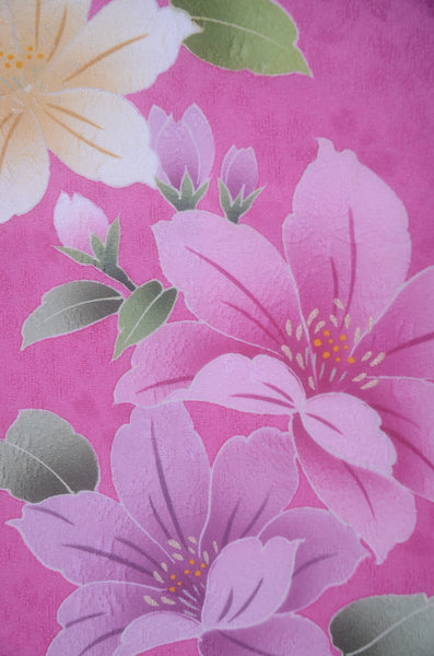 Long-sleeved kimono 6 items set / Furisode / FK#2-304