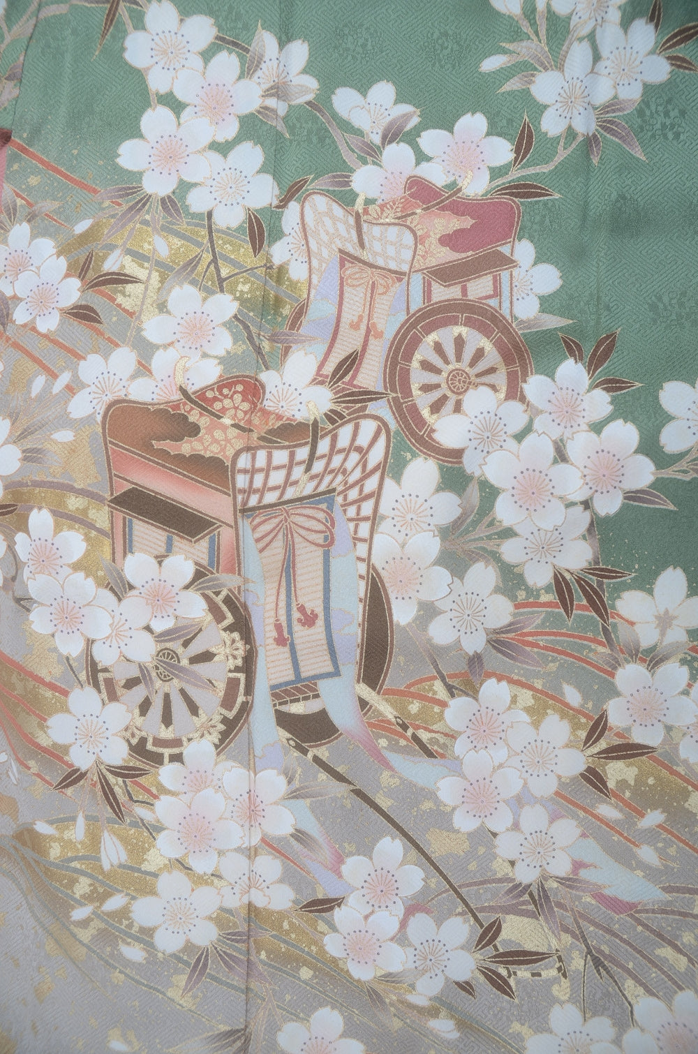 Long-sleeved kimono 6 items set / Furisode / FK#2-306