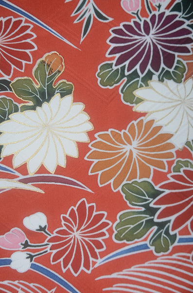 Long-sleeved kimono 6 items set / Furisode / FK#2-307