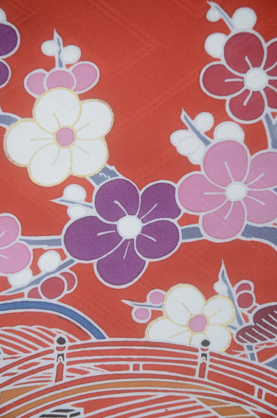 Long-sleeved kimono 6 items set / Furisode / FK#2-307