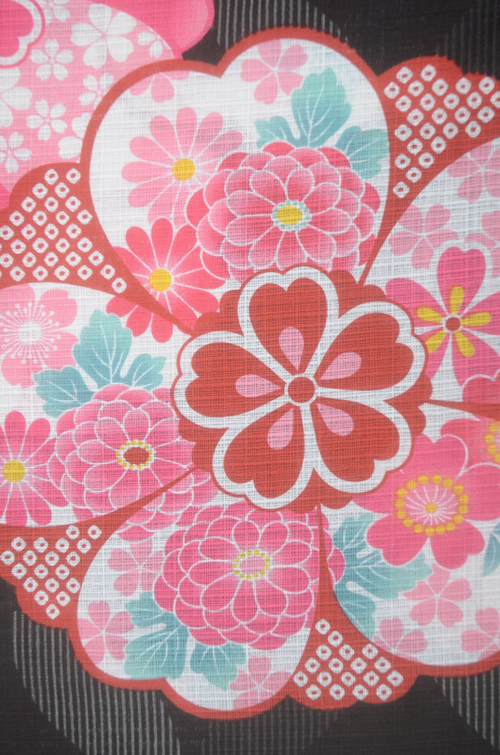 Girls yukata and obi belt set / GY #83 (13-14)