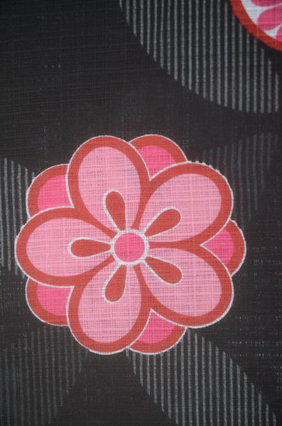 Girls yukata and obi belt set / GY #83 (13-14)