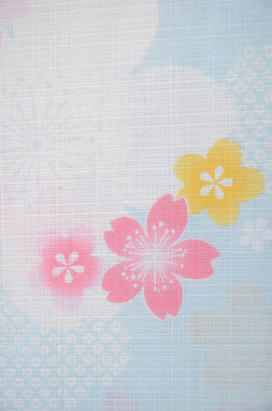 Girls yukata and obi belt set / GY #85 (13-14)