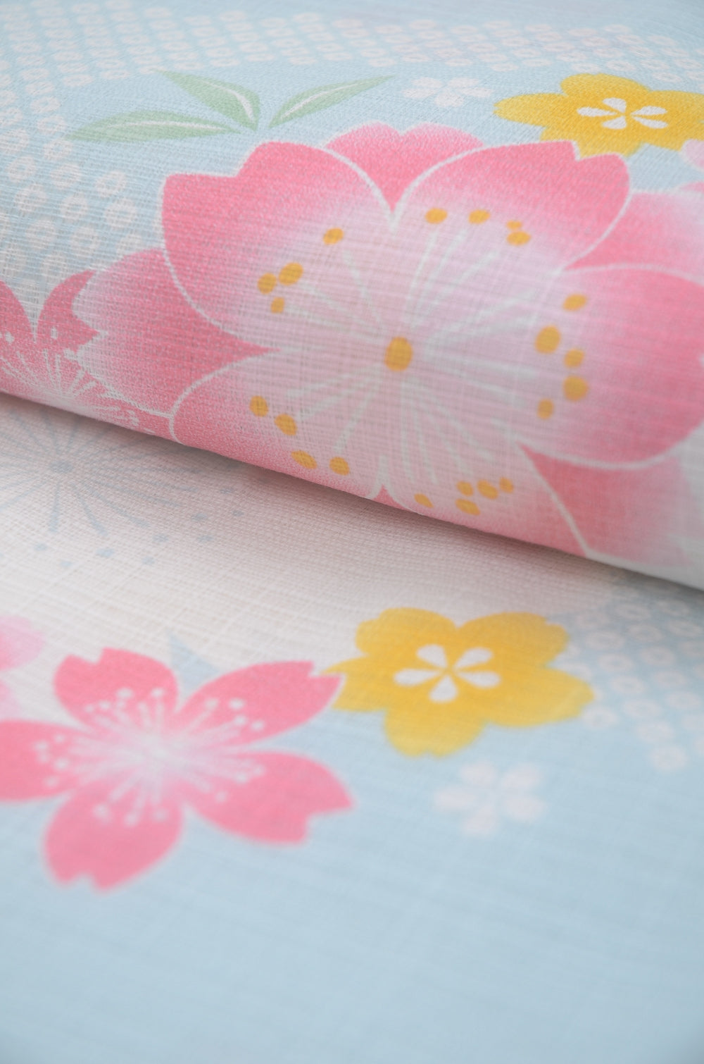 Girls yukata and obi belt set / GY #85 (11-12)