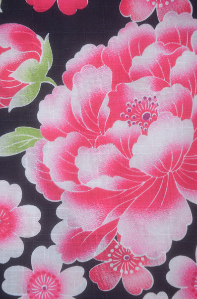 Girls yukata and obi belt set / GY #57 (7-8)