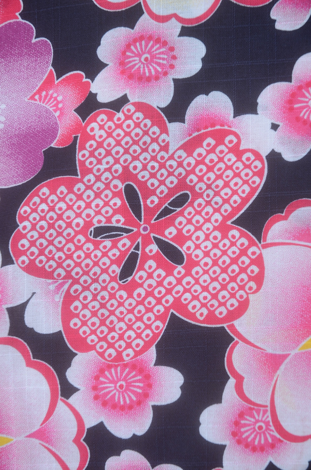 Girls yukata and obi belt set / GY #58 (7-8)