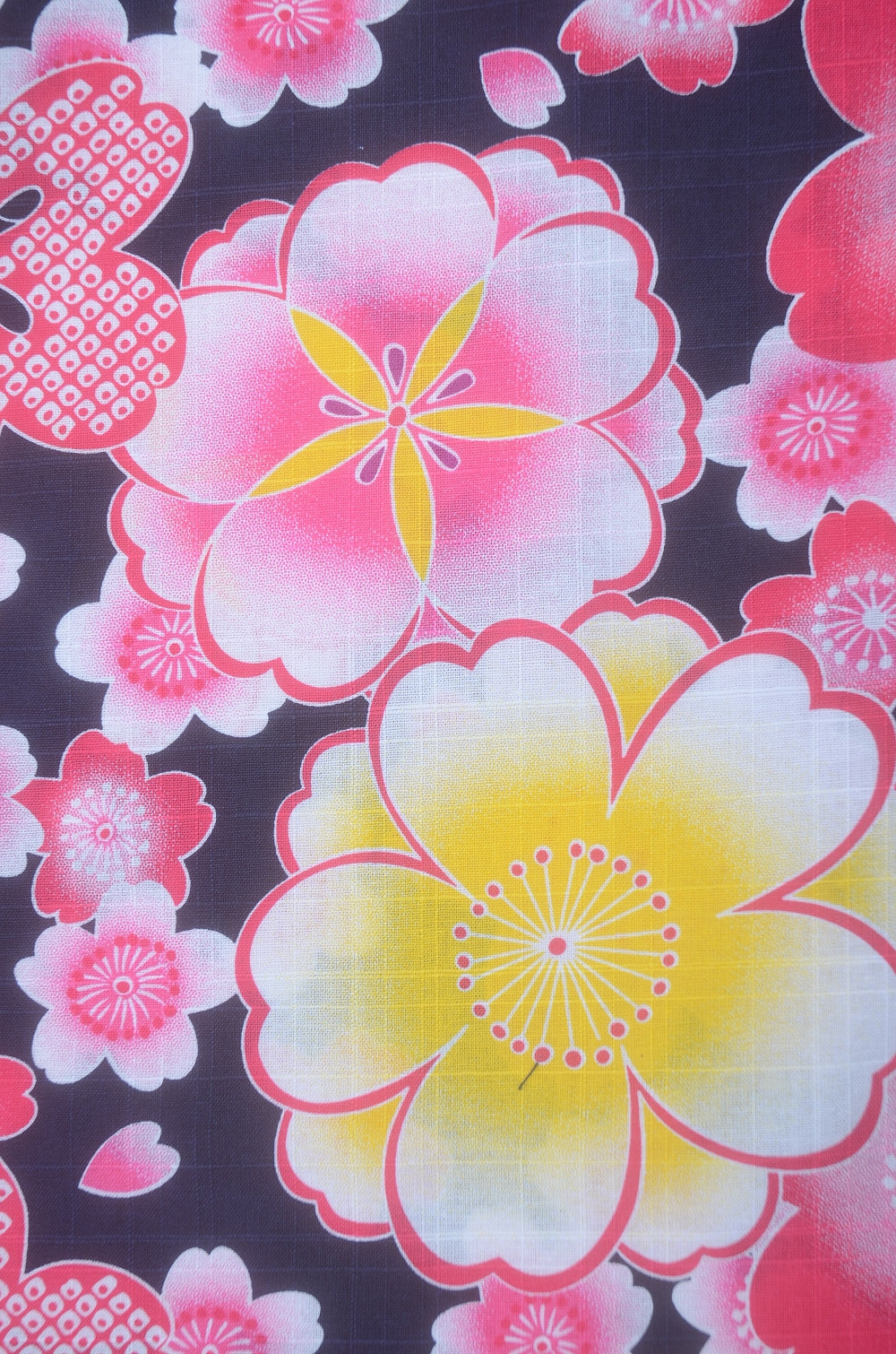 Girls yukata and obi belt set / GY #58 (5-6)