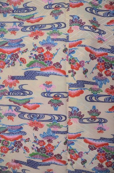 Long-sleeved kimono & hakama 5 items set / Furisode / FK#2-308