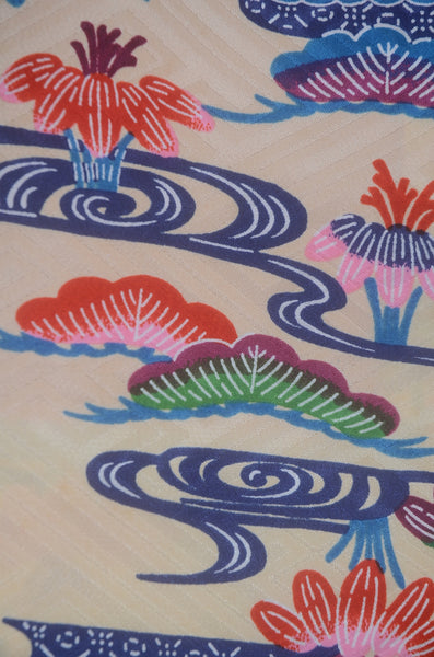 Long-sleeved kimono & hakama 5 items set / Furisode / FK#2-308